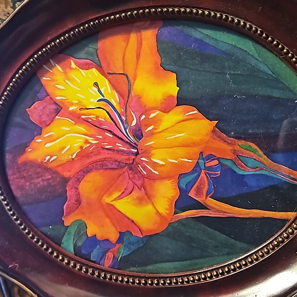 12×10 early 1900s Antique Deep Carved Picture frame  vintage Cherry Wiid - Picture 7 of 16